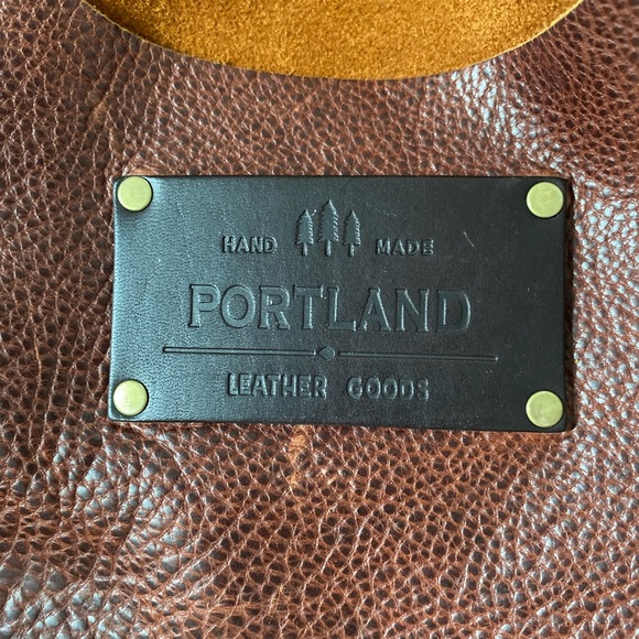 Portland Leather Goods Pebbled Leather Nutmeg Tote Bag - Picture 6 of 10